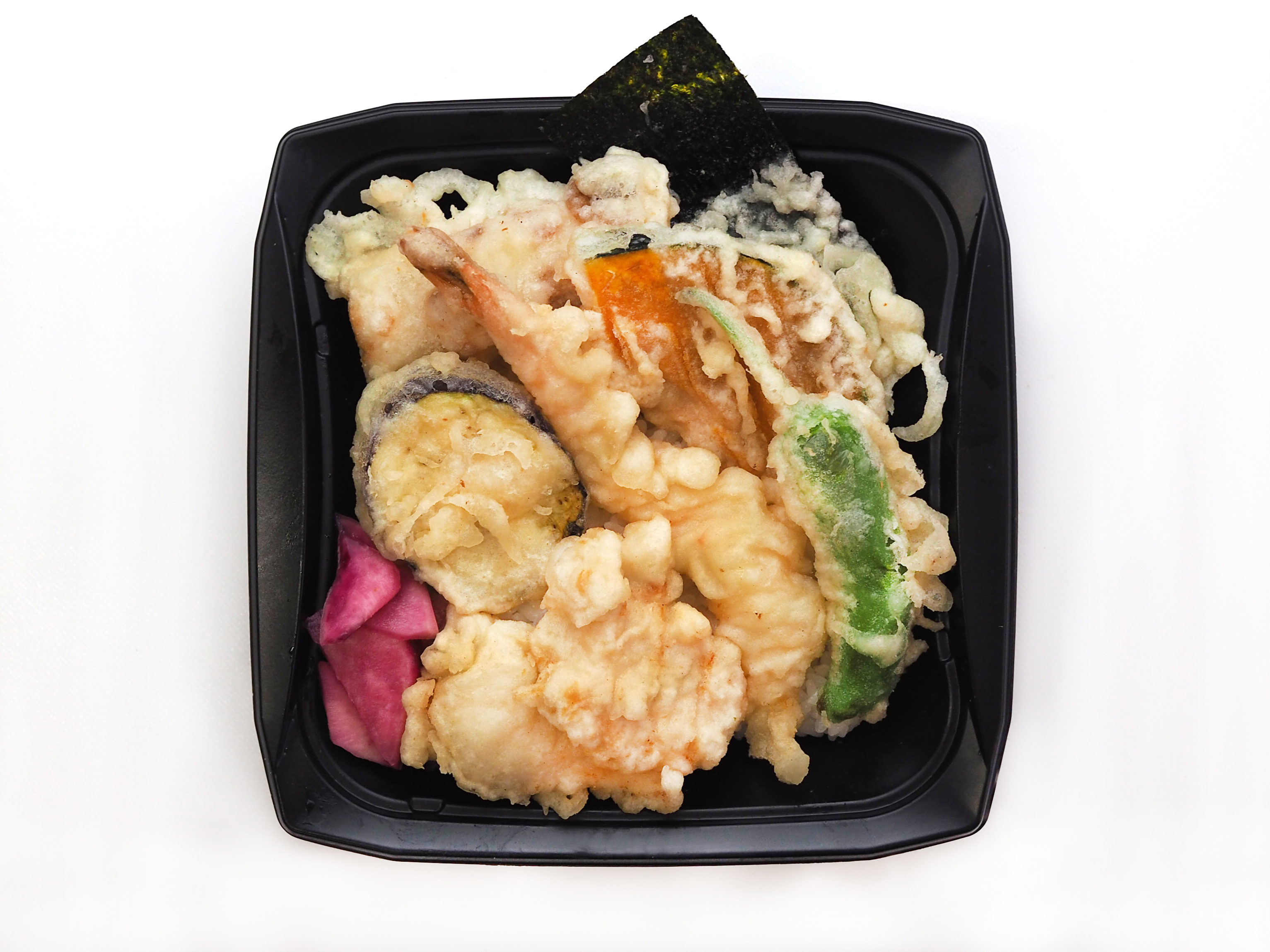 海老と季節野菜の天丼